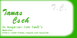 tamas cseh business card